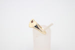 9ct Gold Girls Signet Ring with Garnet
