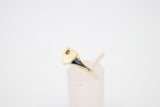 9ct Gold Girls Signet Ring with Citrine