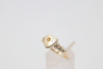 9ct Gold Girls Signet Ring with Citrine