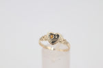 9ct Gold Girls Signet Ring with Citrine