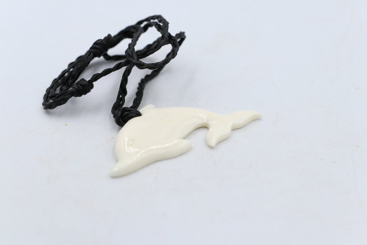 Bone Dolphin Pendant - BCCM018
