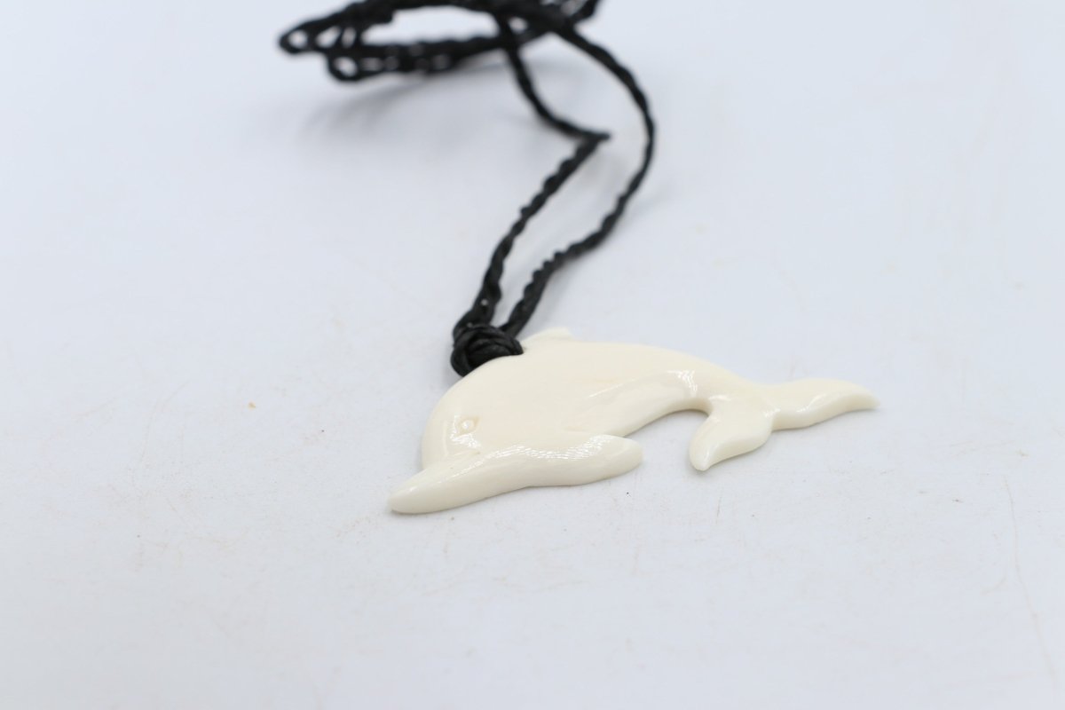 Bone Dolphin Pendant - BCCM018