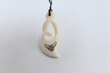 Bone Double Twist Pendant - BC002