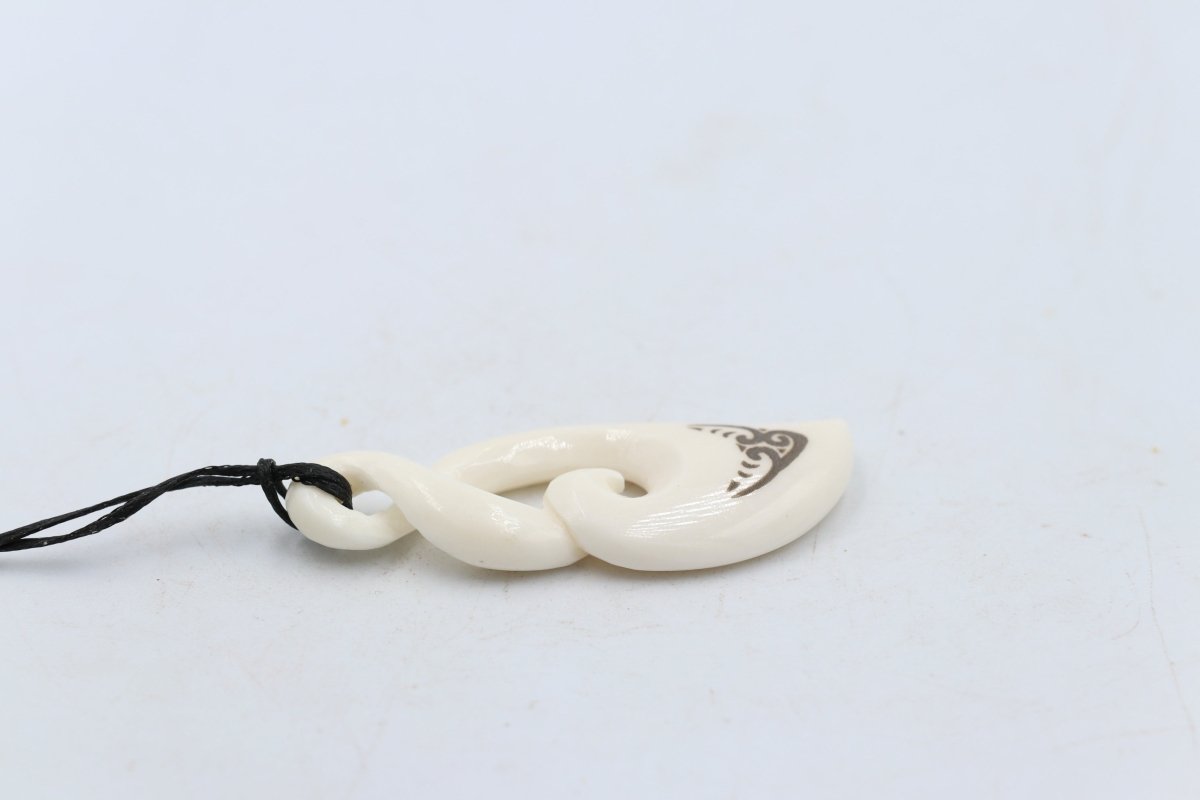 Bone Double Twist Pendant - BC002