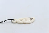 Bone Double Twist Pendant - BC002