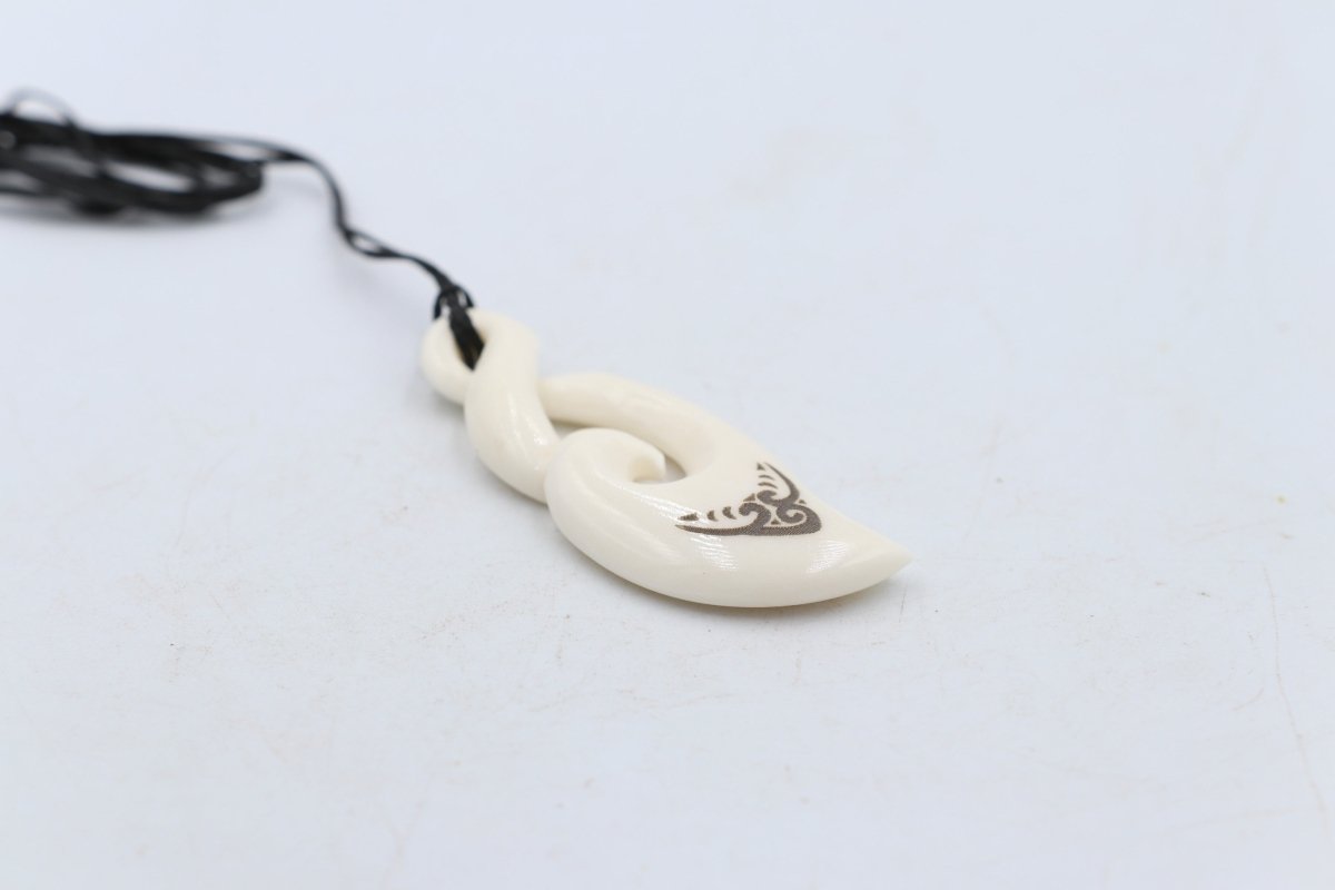 Bone Double Twist Pendant - BC002