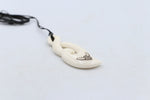 Bone Double Twist Pendant - BC002