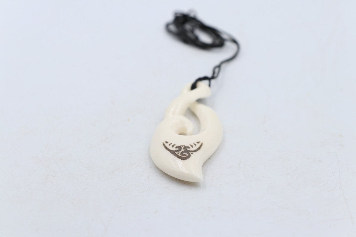 Bone Double Twist Pendant - BC002