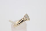 9ct Gold Girls Signet Ring with Diamond