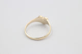 9ct Gold Girls Signet Ring with Diamond