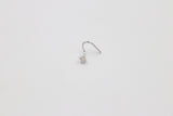 9ct White Gold Genuine Diamond Nose Stud 0.01ct