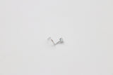 9ct White Gold Genuine Diamond Nose Stud 0.01ct