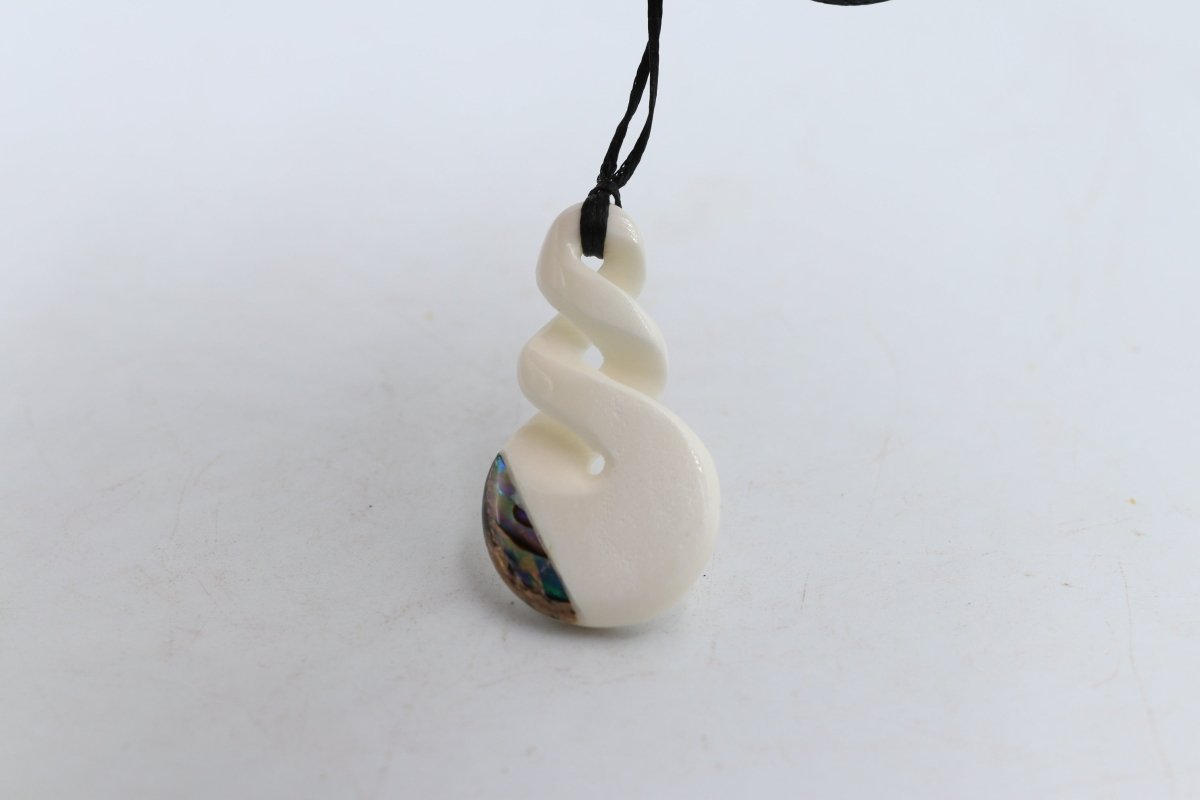 Bone Double Twist Pendant - BC002