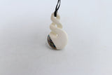 Bone Double Twist Pendant - BC002