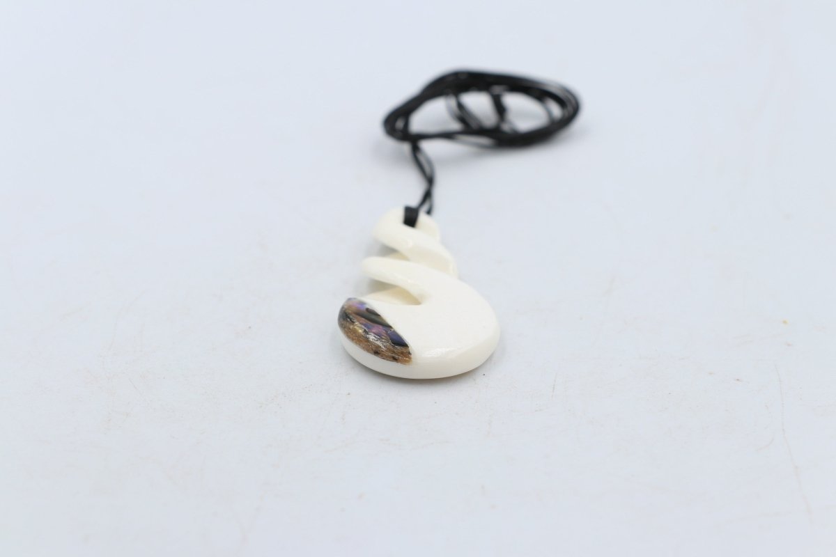 Bone Double Twist Pendant - BC002