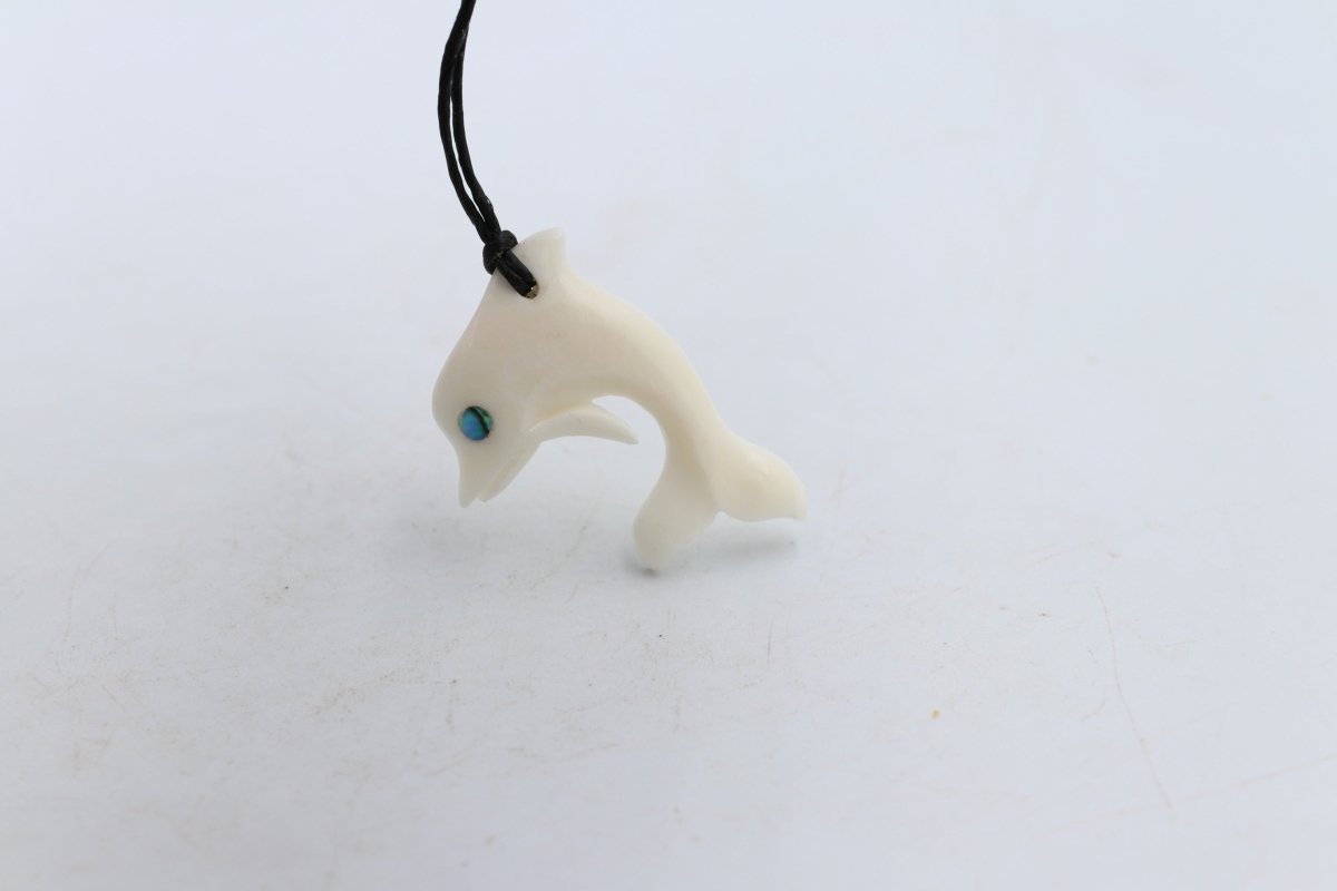 Bone Dolphin Pendant - BC014