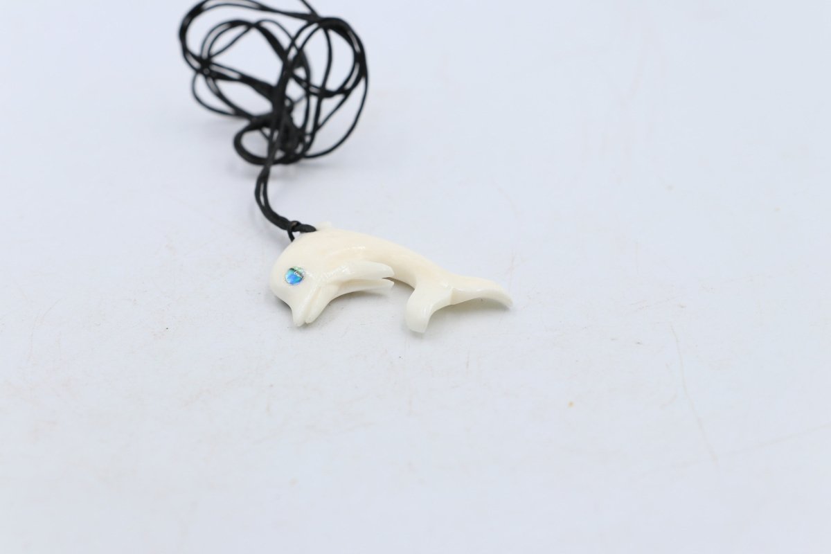 Bone Dolphin Pendant - BC014