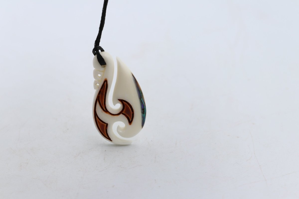 Bone Stylized Hook Pendant - BC081