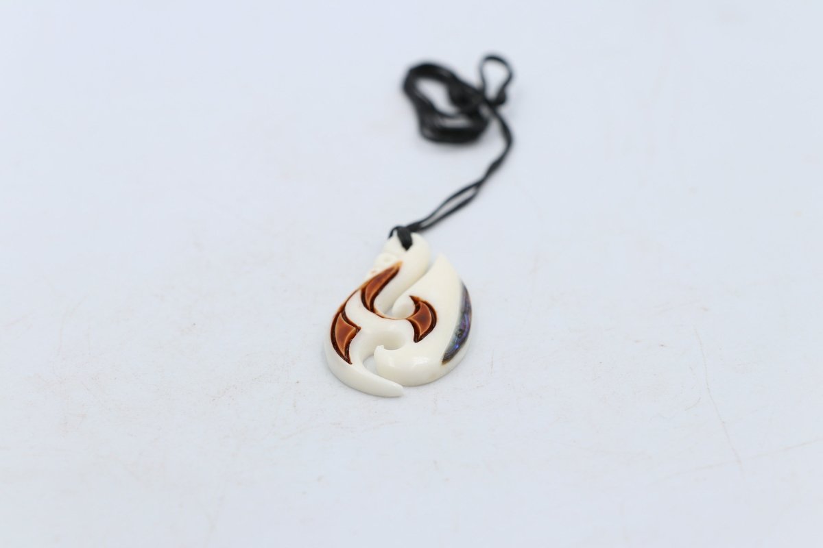 Bone Stylized Hook Pendant - BC081