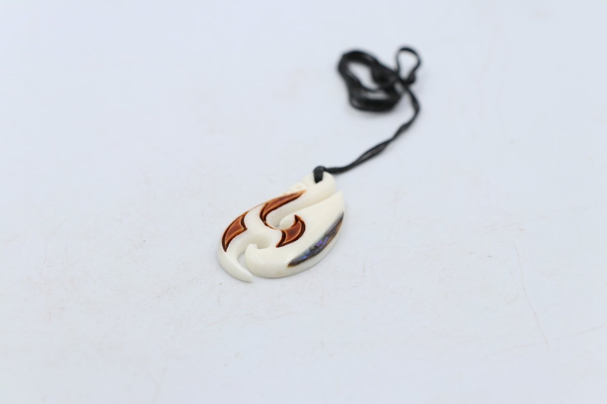Bone Stylized Hook Pendant - BC081