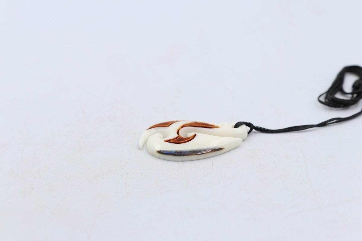 Bone Stylized Hook Pendant - BC081