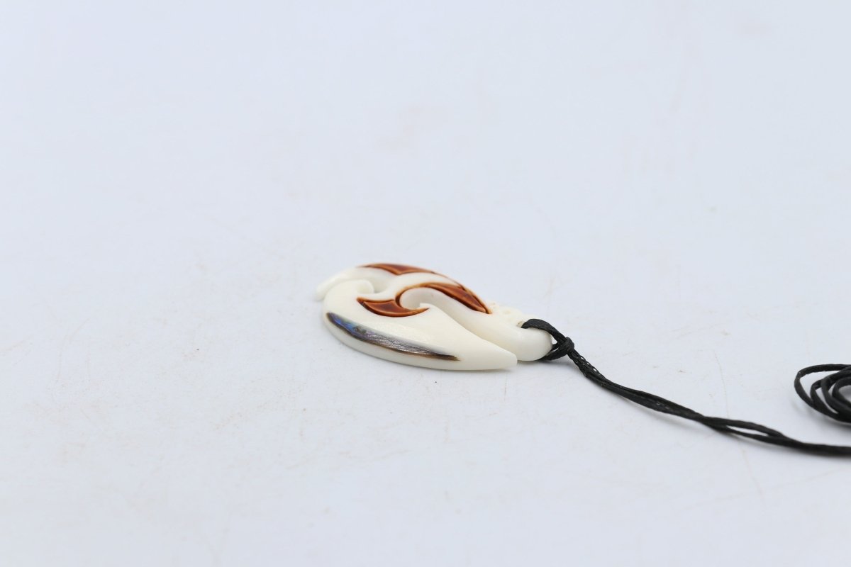 Bone Stylized Hook Pendant - BC081