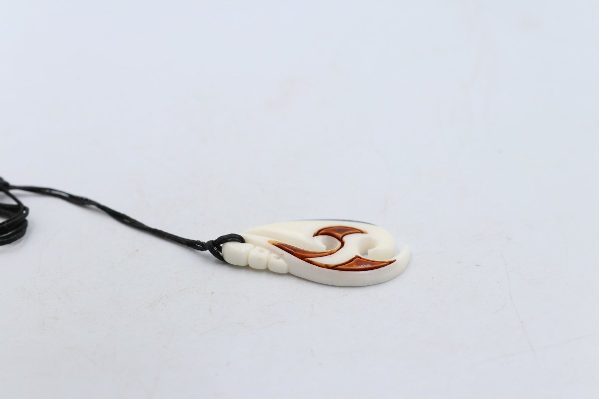 Bone Stylized Hook Pendant - BC081