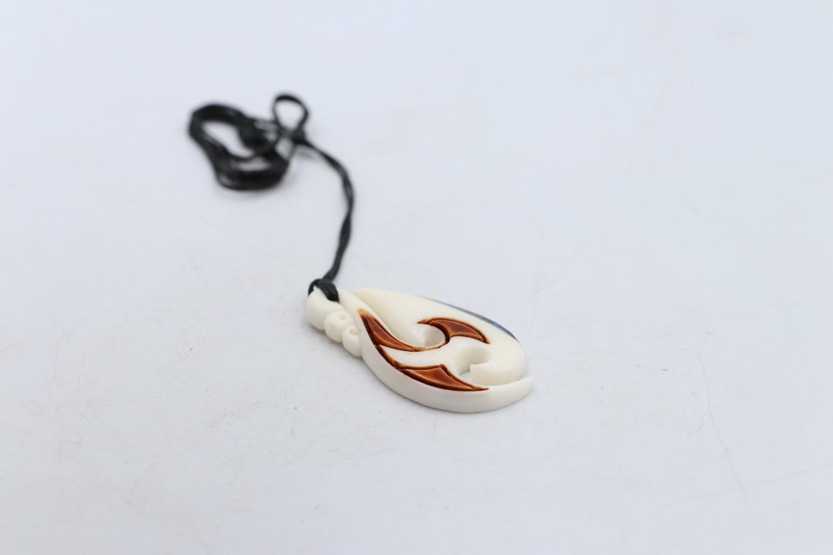 Bone Stylized Hook Pendant - BC081