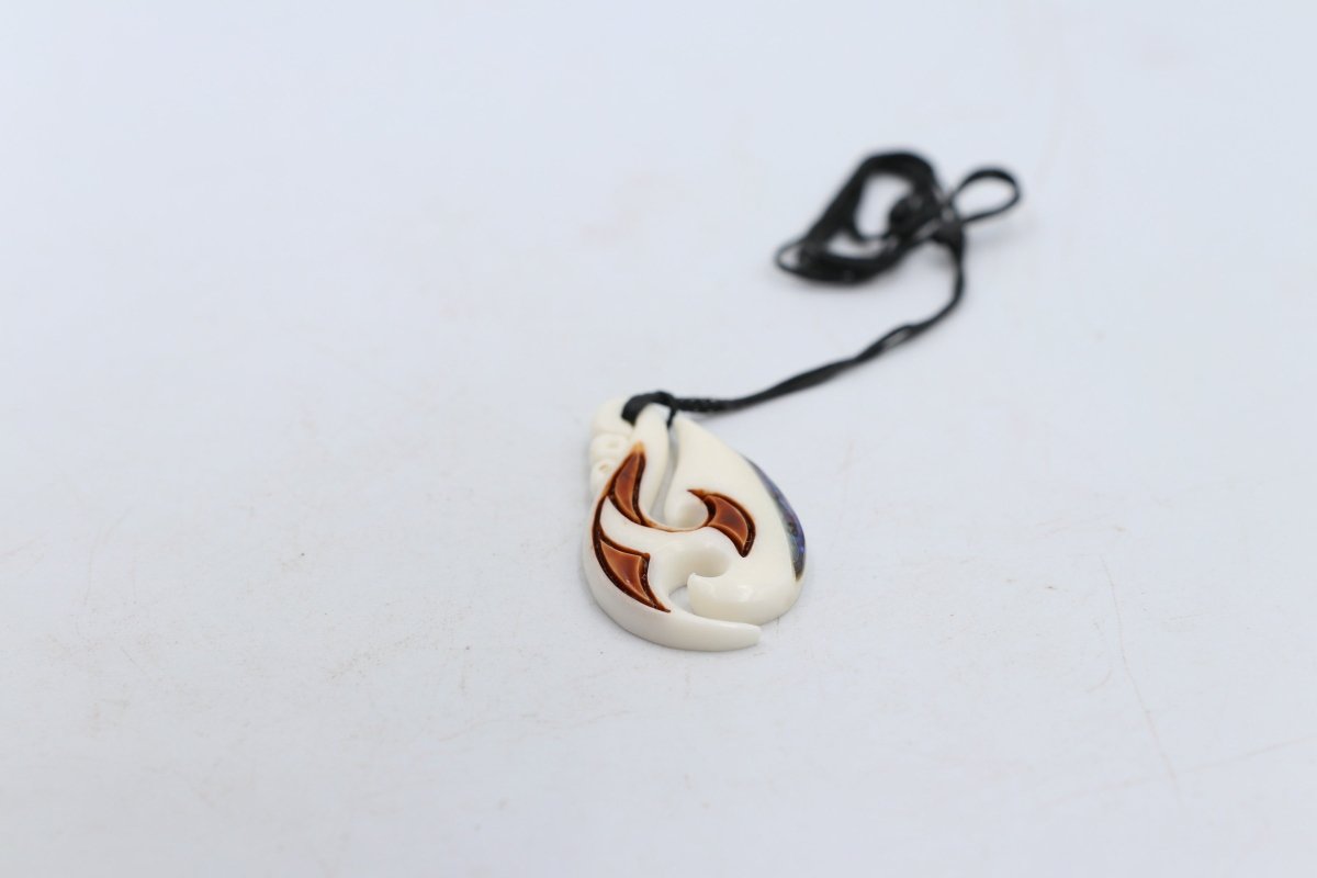 Bone Stylized Hook Pendant - BC081