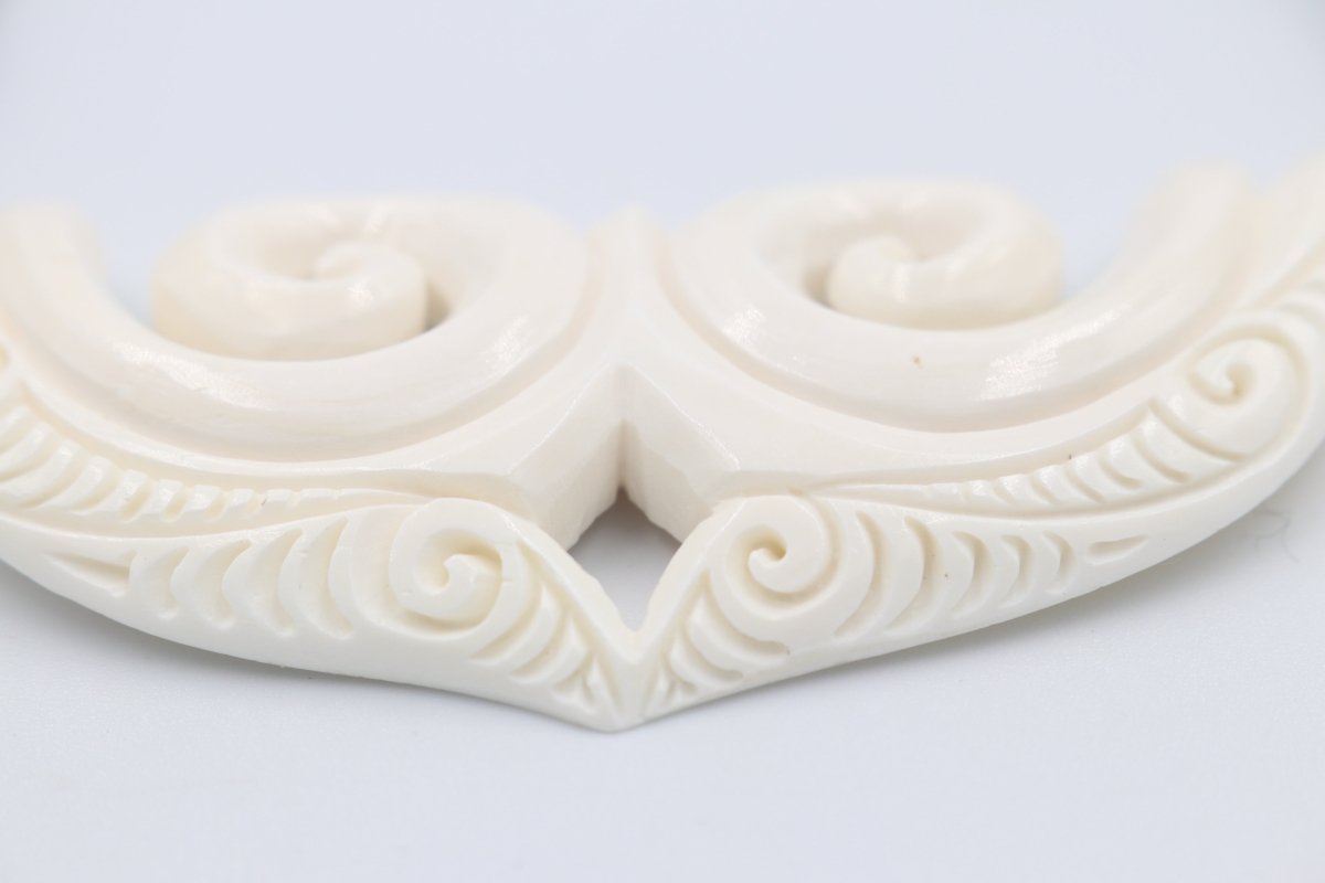 Bone Koru pendent