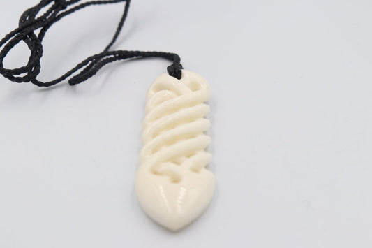 Bone Twist Pendent