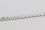 Sterling Silver Cube Link Bracelet