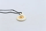 Bone Single Twist with Koru Pendant - BC085