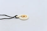 Bone Single Twist with Koru Pendant - BC085