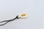 Bone Single Twist with Koru Pendant - BC085