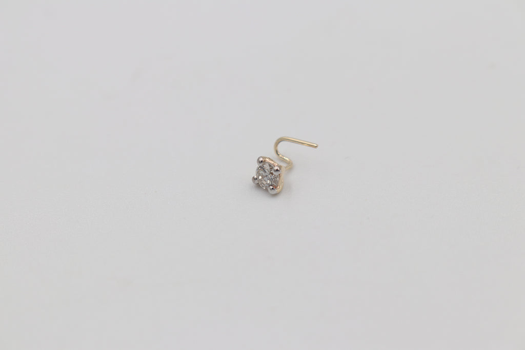 9ct gold diamond nose stud hotsell