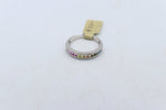 Stg Silver Multi color CZ ring