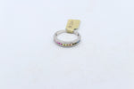 Stg Silver Multi color CZ ring