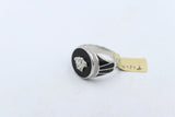 Stg Silver Mens Ring with CZs