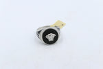 Stg Silver Mens Ring with CZs