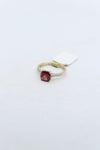 9ct Gold Garnet & Diamond ring DA45GAR