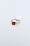 9ct Gold Garnet & Diamond ring DA45GAR