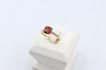 9ct Gold Garnet & Diamond ring DA45GAR