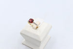 9ct Gold Garnet & Diamond ring DA45GAR