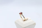 9ct Gold Garnet & Diamond ring DA45GAR