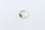 Stg Silver Ring with New Zealand Greenstone 311ALX