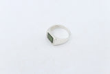 Stg Silver Ring with New Zealand Greenstone 311ALX