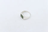 Stg Silver Ring with New Zealand Greenstone 311ALX