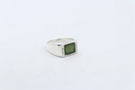 Stg Silver Ring with New Zealand Greenstone 311ALX