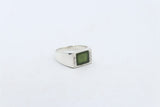 Stg Silver Ring with New Zealand Greenstone 311ALX